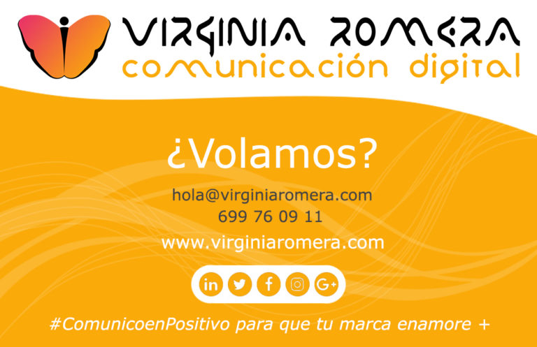 Lee más sobre el artículo ¡Emprendiendo a los 44! Virginia Romera Comunicación digital vuela ya εїз